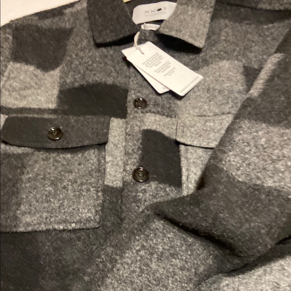 NNO7 Men's Gray/black mostly Wool Jacket